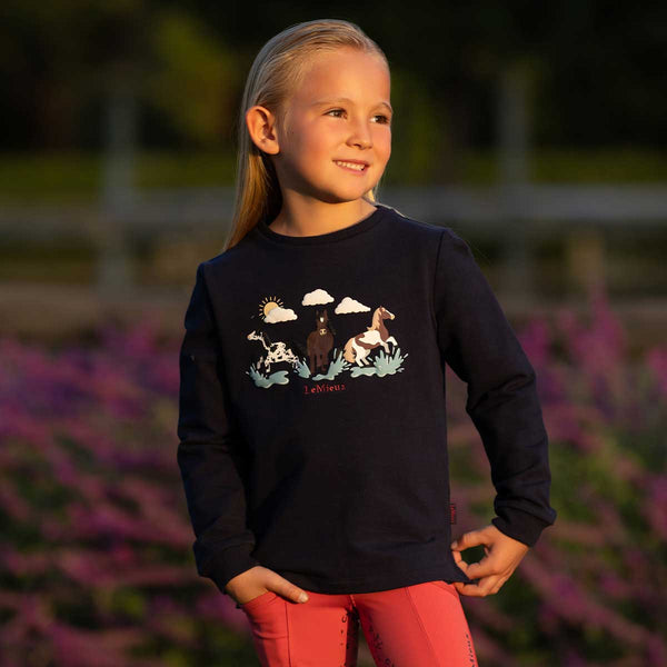 LeMieux Mini Poppy Girls Long Sleeve Top